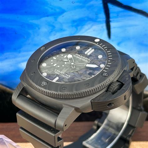 panerai submersible marina militare carbotech 47mm pam00979|submarine marina militare 47mm.